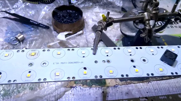 Ремонт LED балки из 100 светодиодов (разоблачение китай пром)