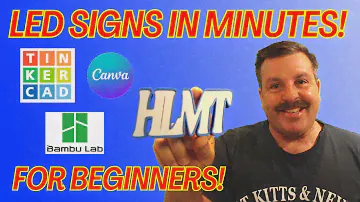 Make Lightbox LED Signs in Minutes! Canva Tinkercad & Bambu Labs for Beginners!